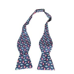 Vineyard Vines Martha's Vineyard Mens Silk Adjustable Bowtie Blue Popsicle